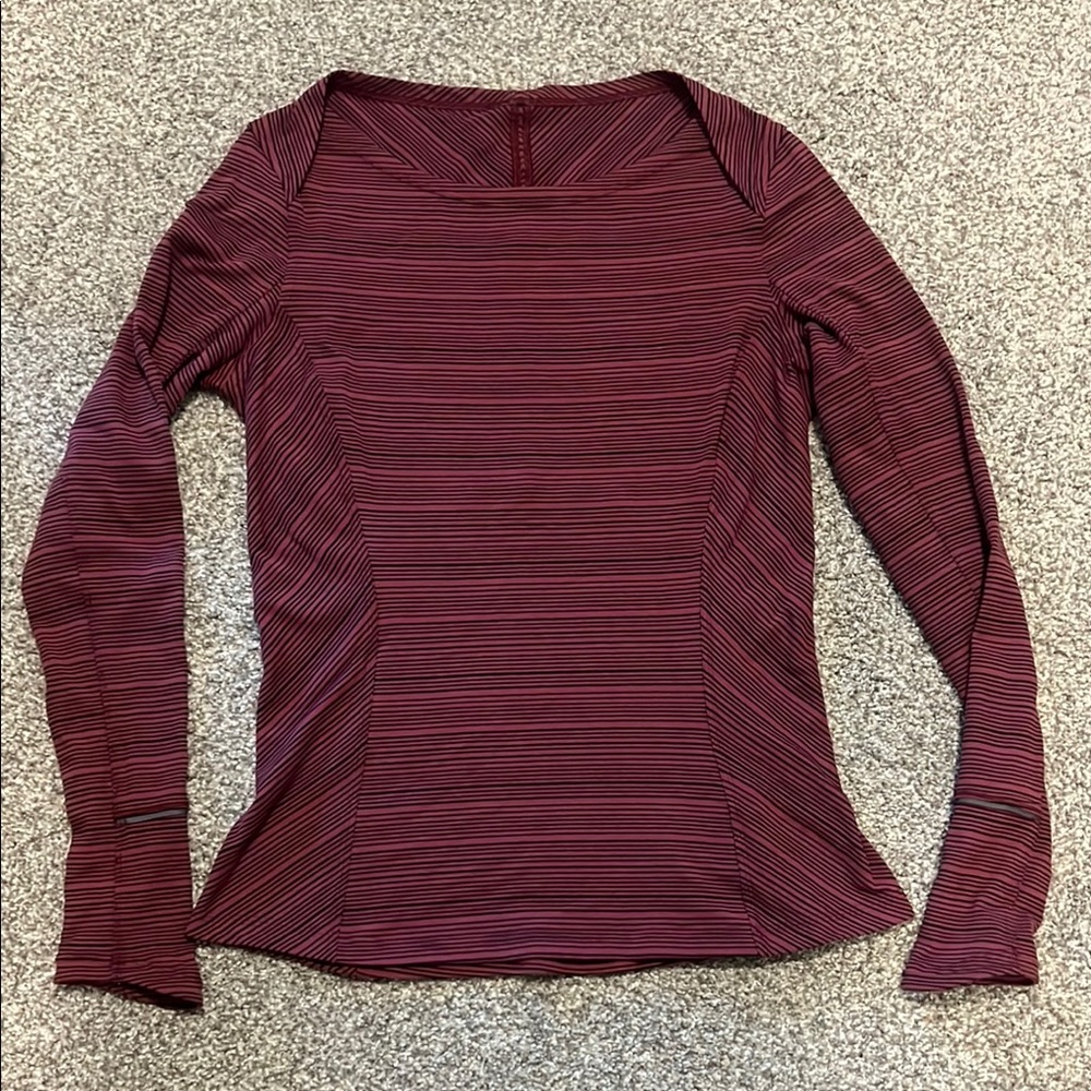 Lululemon- Women's Striped Long Sleeve Top
